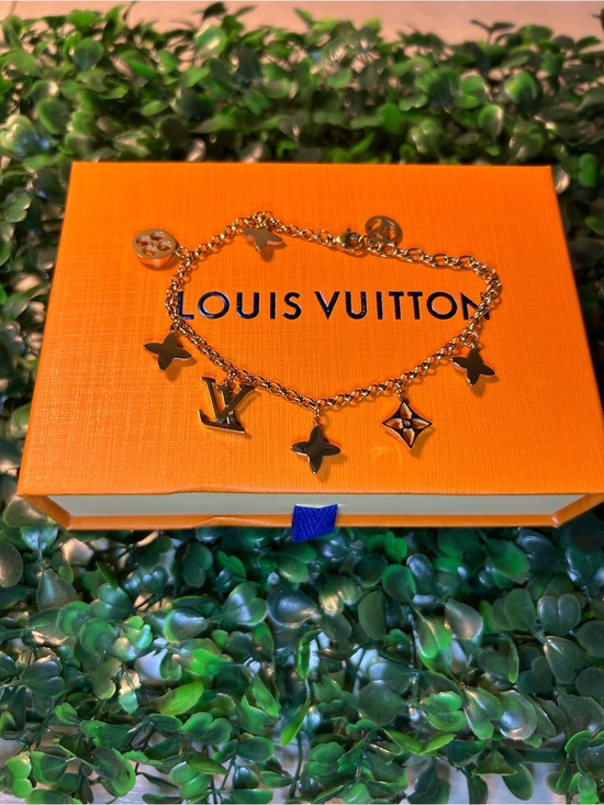 Louis Vuitton Jewelry - Louis Vuitton Gold Monogram Charm Bracelet